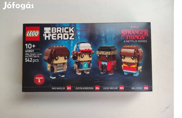 Lego 40801 - Stranger Things Mike, Dustin, Lucas, Will - új, bontatlan