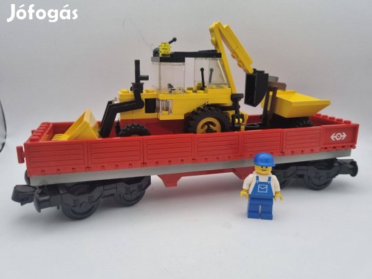 Lego 4543 Train 9V Railroad Tractor Flatbed