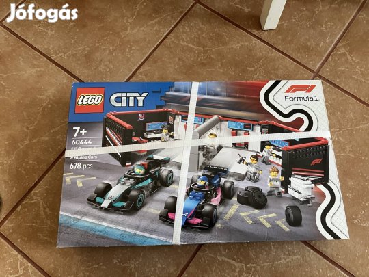 Lego 60444 F1 formula 1 Garázs bontatlan új
