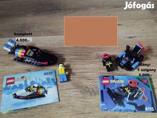 Lego 6115, 6537 Aquazone készletek