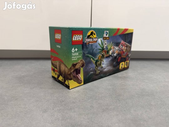 Lego 76958 Jurassic Park Dilophosaurus Ambush új