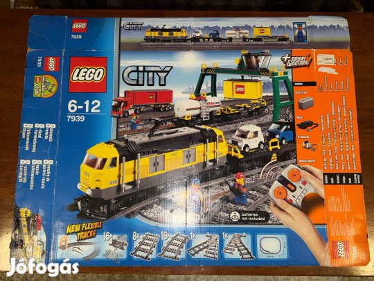 Lego 7939 vonat vasut tehervonat ures gyari doboz