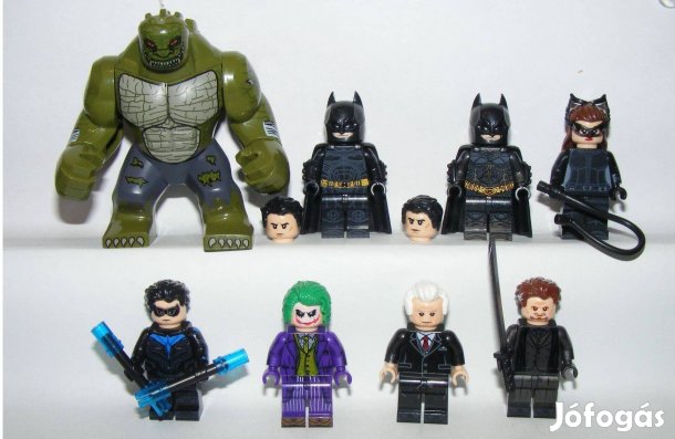 Lego Batman figurák Joker Nightwing Killer Croc Macskanő figura Új
