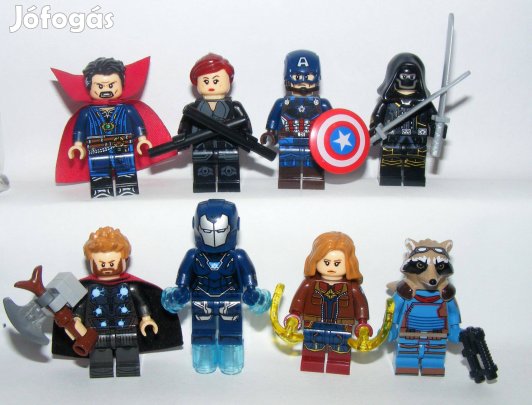 Lego Bosszúállók figurák Végjáték Pepper Mordály Barton Dr. Strange