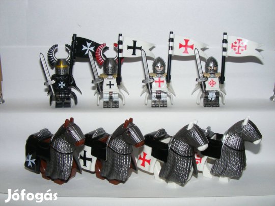 Lego Castle Keresztes lovag Templomos Málta lovagok katonák 8+ katona