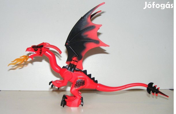 Lego Castle Lovag Vár Piros sárkány 33cm Új