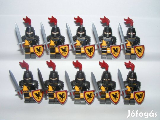 Lego Castle Lovag figurák Sólyom Lovag katonák sereg 10db katona Új