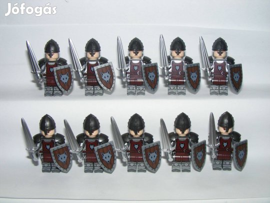 Lego Castle Lovag figurák Wolfpack Farkas Rabló katonák 10db katona Új
