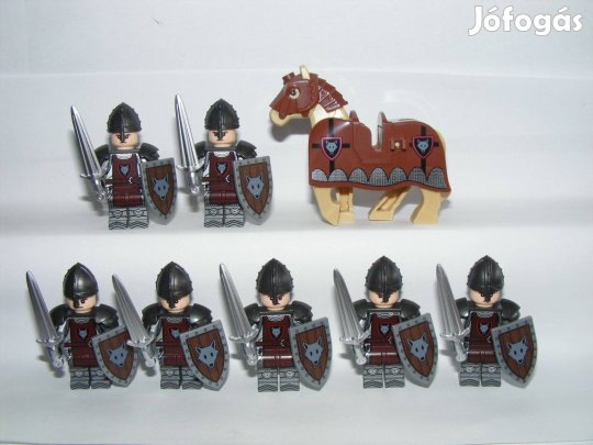 Lego Castle Lovag figurák Wolfpack Farkas Rabló katonák sereg 7 katona