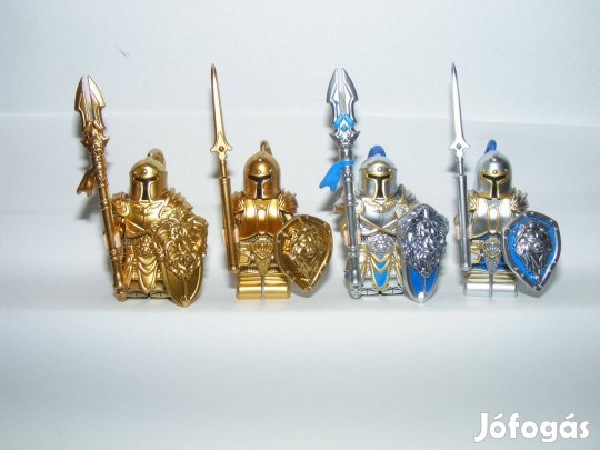 Lego Castle Warcraft figurák katonák lovagok Stormwind Őrség 4db Arany