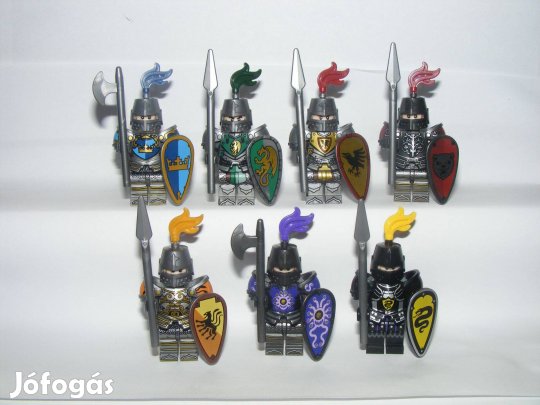 Lego Castle figurák Fantasy Era Royal Gryffindor Bear Falcon katona Új