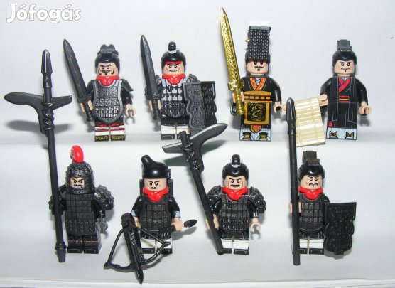 Lego Castle figurák Kínai törzsi katonák Csin Dinasztia 8db harcos kat