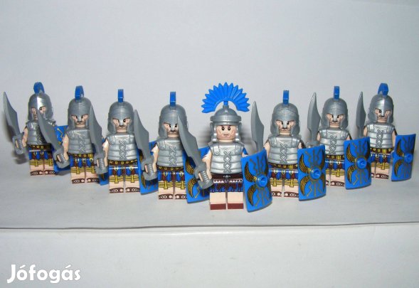 Lego Castle figurák Római katonák parancsnok + katona 8db Új