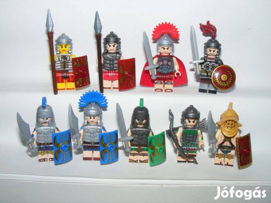 Lego Castle figurák Római kori katonák 9db katona Új