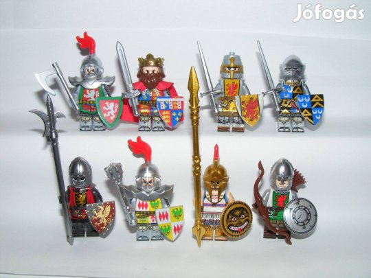 Lego Castle figurák Thomas Montagu Edmund Thorpe Lionheart katona lova