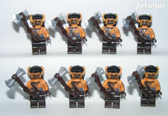 Lego Castle figurák Warcraft Ork katonák Ork horda 8db Új