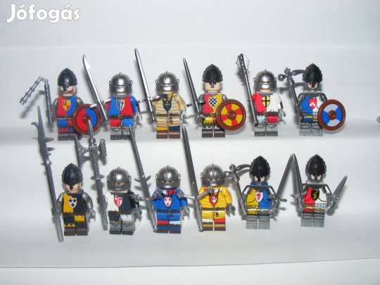 Lego Castle középkori angol katonák Rózsák háborúja katona figura Új