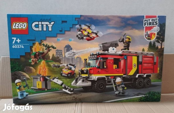 Lego City 60374 Tűzvédelmi Teherautó Új Bontatlan