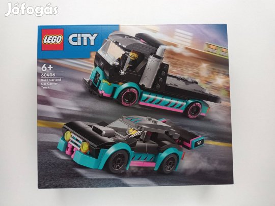 Lego City 60406 Versenyautó és autószállító teherautó új bontatlan
