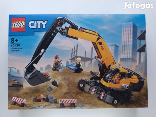 Lego City 60420 Sárga Markológép markoló új bontatlan