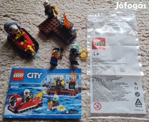 Lego City Tűzoltó kezdőkészlet doboz nélkül hibátlan, hiánytalan