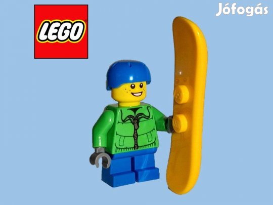 Lego City - Snowboardos fiú minifigura