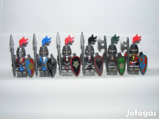 Lego Classic Castle figurák Crusader Wolfpack Fright Knight katonák Új