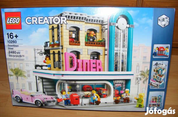 Lego Creator 10260 Belvárosi Étterem Downtown Diner Új BP!