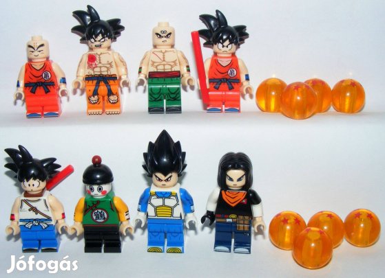 Lego Dragon Ball Z figurák Songoku Android 17 Violet Krillin figura új