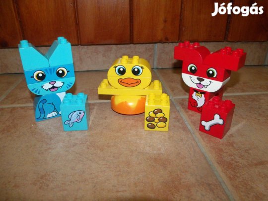 Lego Duplo 10858 Első házikedvencek kirakóm kutya macska csibe