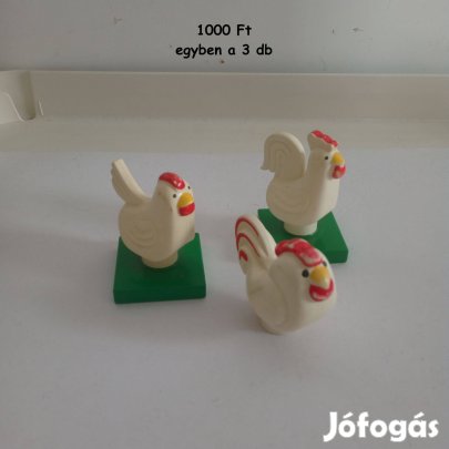 Lego Duplo 3 db tyúk, kopott