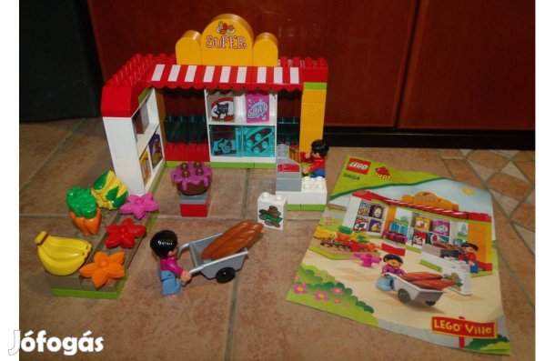 Lego Duplo 5604 Szupermarket bolt újszerű pénztárgép zöldséges