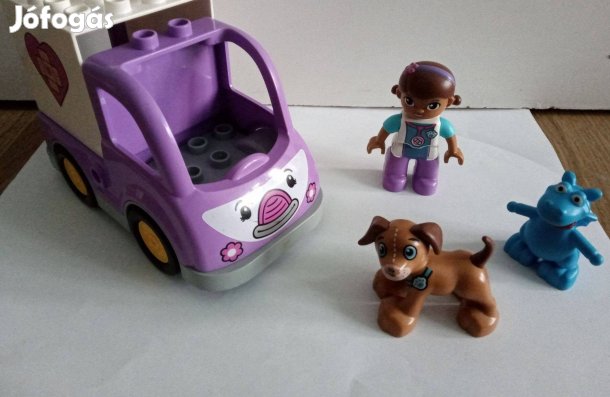 Lego Duplo Doktor Plüssi + Rosie a mentőautó + Sárki + kutya