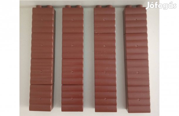 Lego Duplo fa / kerítés mintás kocka, barna