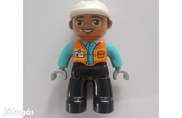 Lego Duplo figura, építőmunkás