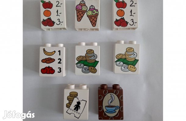 Lego Duplo képes kockák, mintás elemek