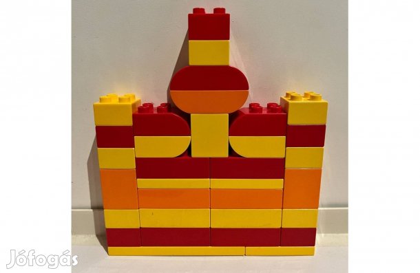 Lego Duplo kockacsomag, piros-sárga-narancs