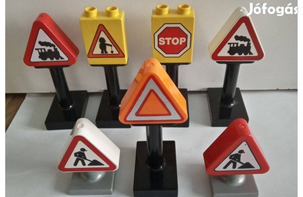 Lego Duplo közlekedési tábla / útjelző