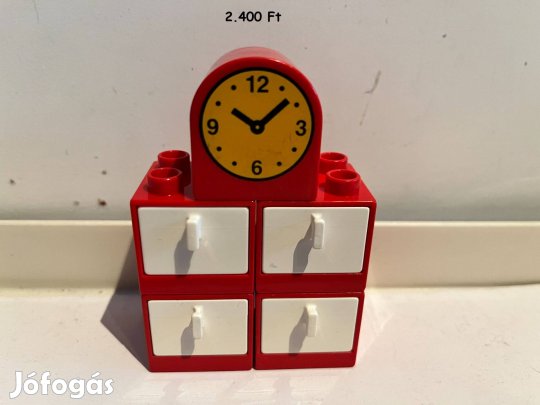 Lego Duplo óra + fiókos szekrény / komód