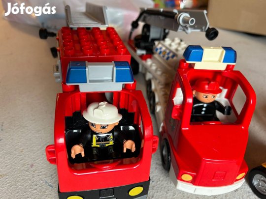 Lego Duplo tűzoltóautók, utánfutók