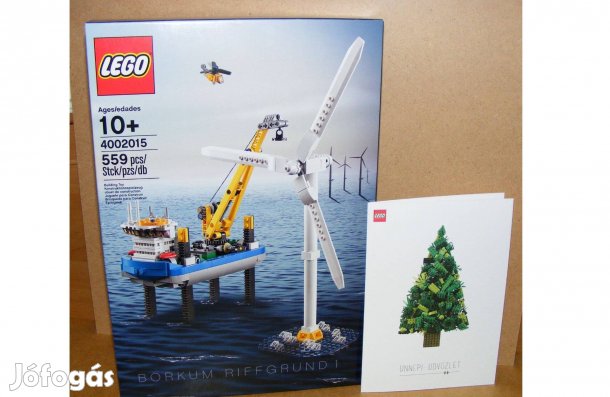 Lego Exclusive 4002015 Dolgozói Borkum Riffgrund 1 Szélturbina +lap Új
