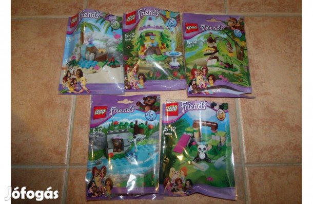 Lego Friends 41041 teknős 41044 papagáj 41045 41046 medve 41049 panda