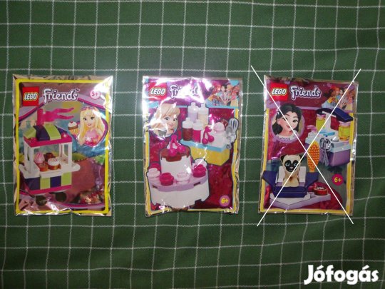 Lego Friends bontatlan mini szettek egyben torta zsúrkocsi sütiskocsi