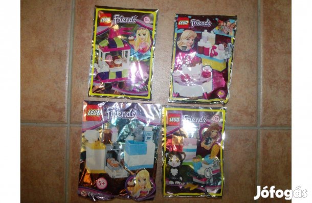 Lego Friends bontatlan mini szettek egyben torta zsúrkocsi sütő cica