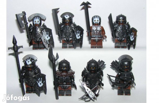 Lego Gyűrűk Ura Hobbit Castle figurák Orkok Ork Troll katona figura 8d