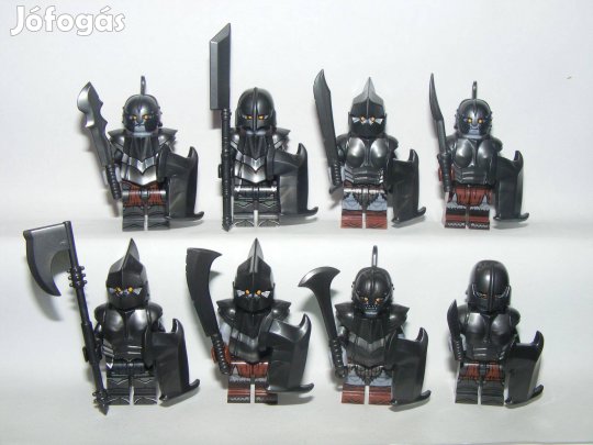 Lego Gyűrűk Ura Hobbit figurák Gundabadi Orkok 8db Ork katona figura Ú