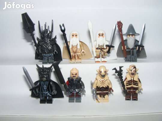 Lego Gyűrűk Ura Hobbit figurák Sauron Saruman Bolg Azog Gandalf Új