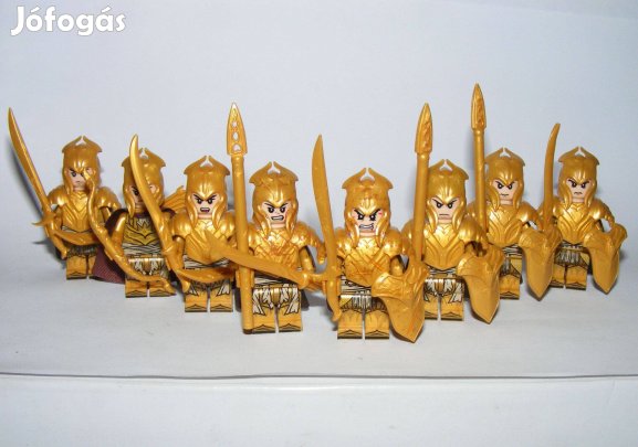 Lego Gyűrűk Ura Hobbit figurák Thranduil Elf Tünde katona 8db Új