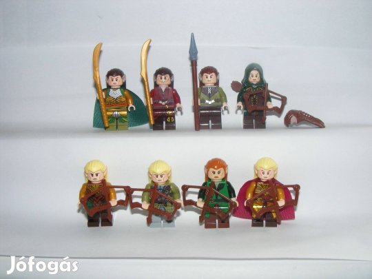 Lego Gyűrűk Ura Tünde Elf figurák Elrond Legolas Tauriel Haldir figura
