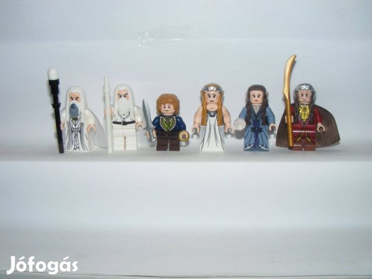 Lego Gyűrűk Ura figurák Szarumán Gandalf Elrond Arwen Galadriel Bilbo